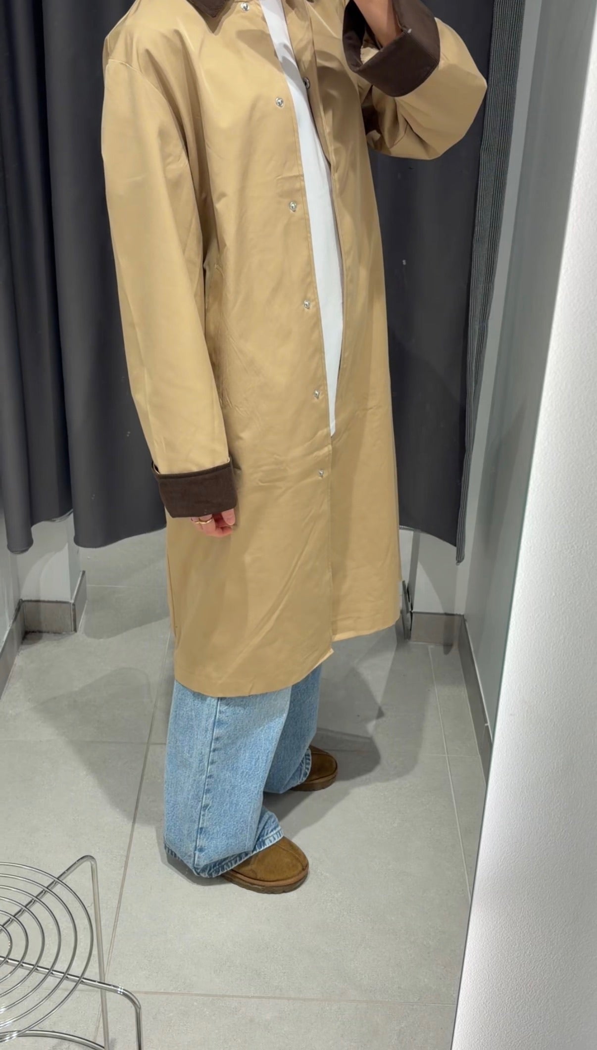 PCJORMA Coat - Travertine