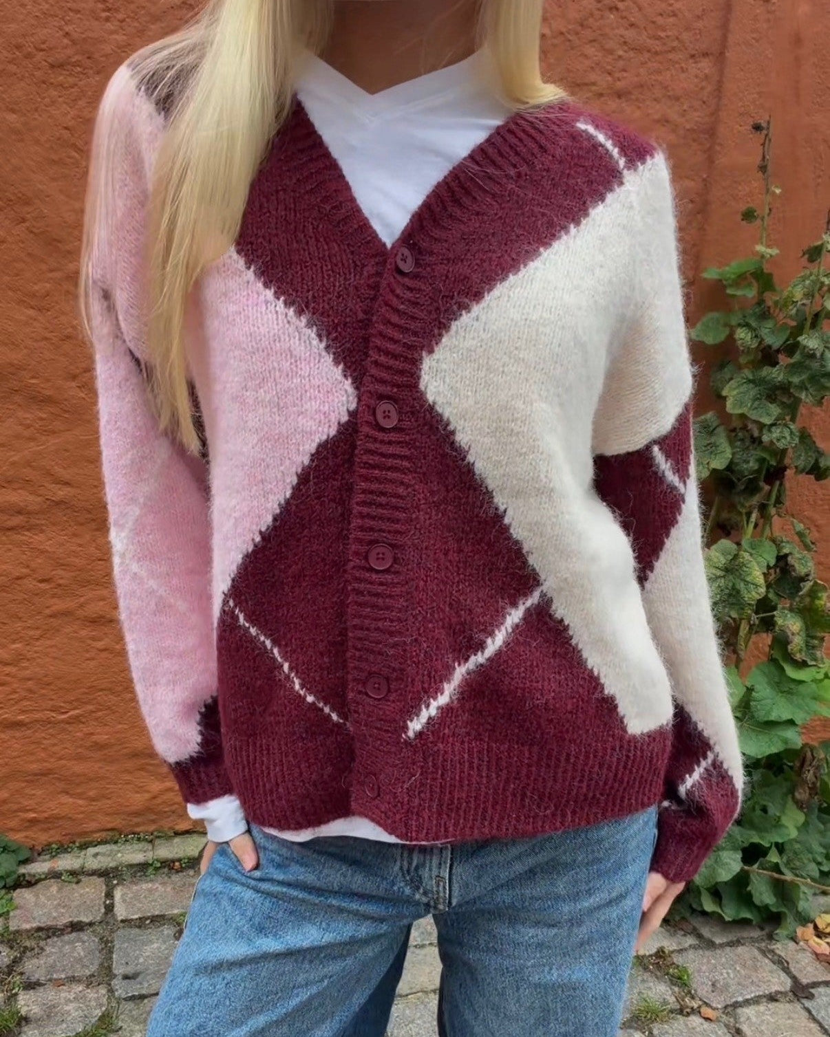 PCRASMINE Knitted Cardigan - Tawny Port