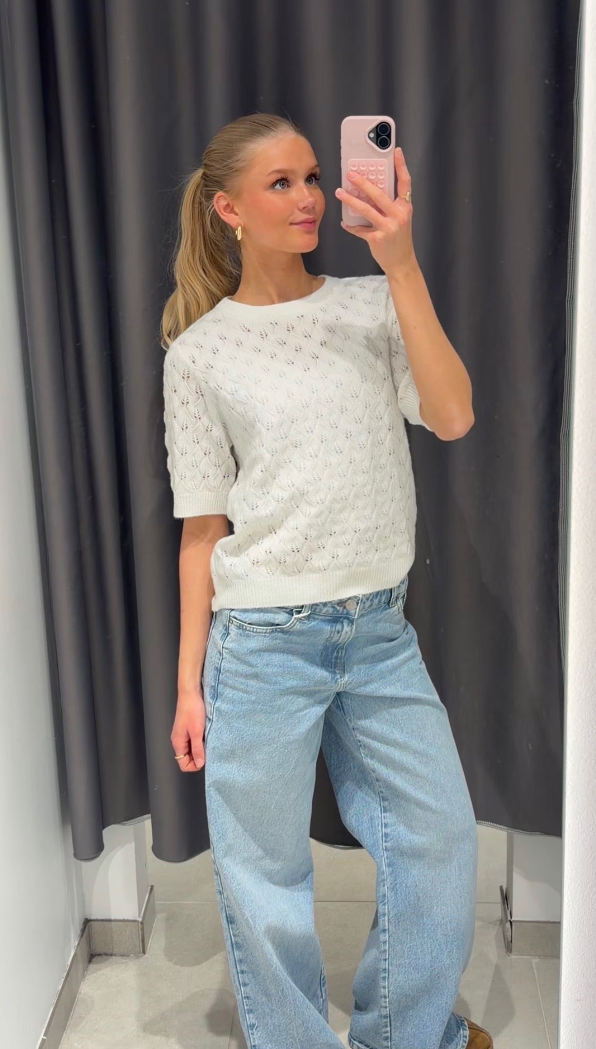 PCLELOU Pullover - Cloud Dancer