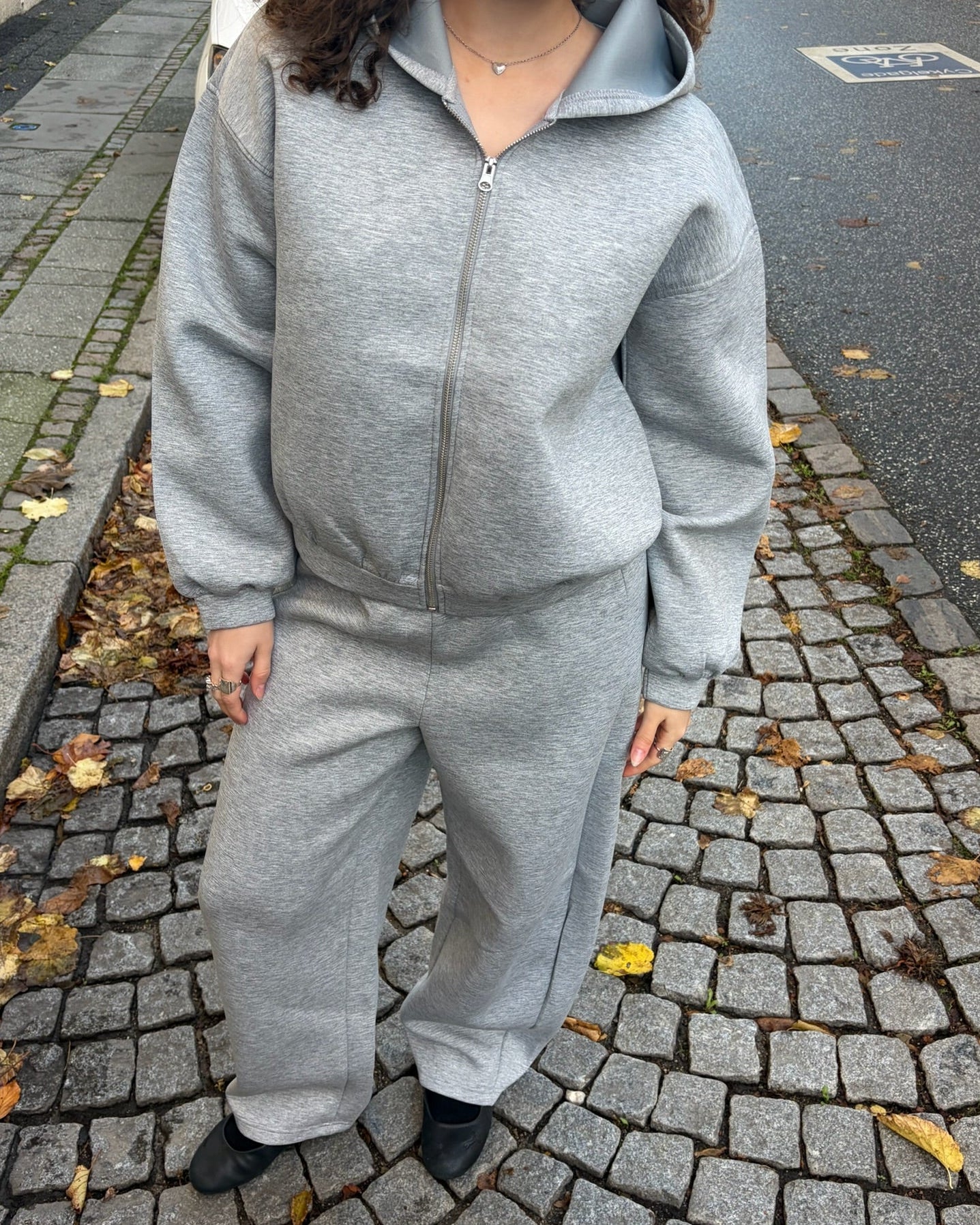 PCBUCUBA Sweatshirt - Light Grey Melange