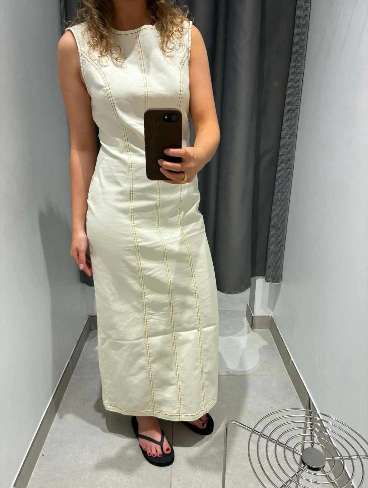 PCFRANNA Long Dress - Sweet Corn