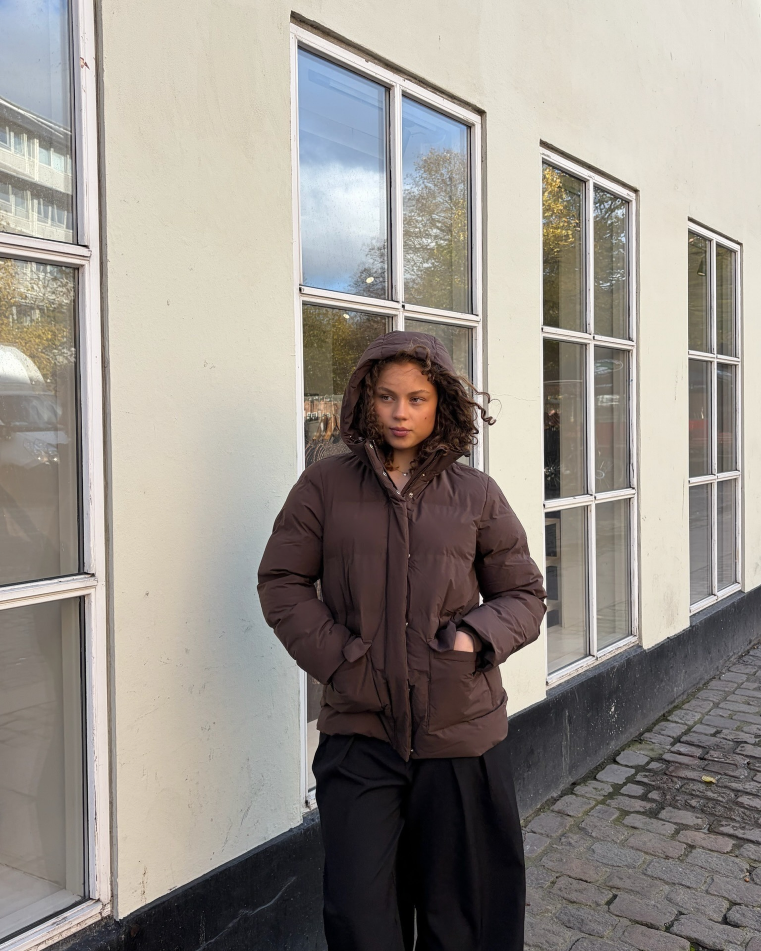 PCNORMA Puffer Jacket - Hot Fudge