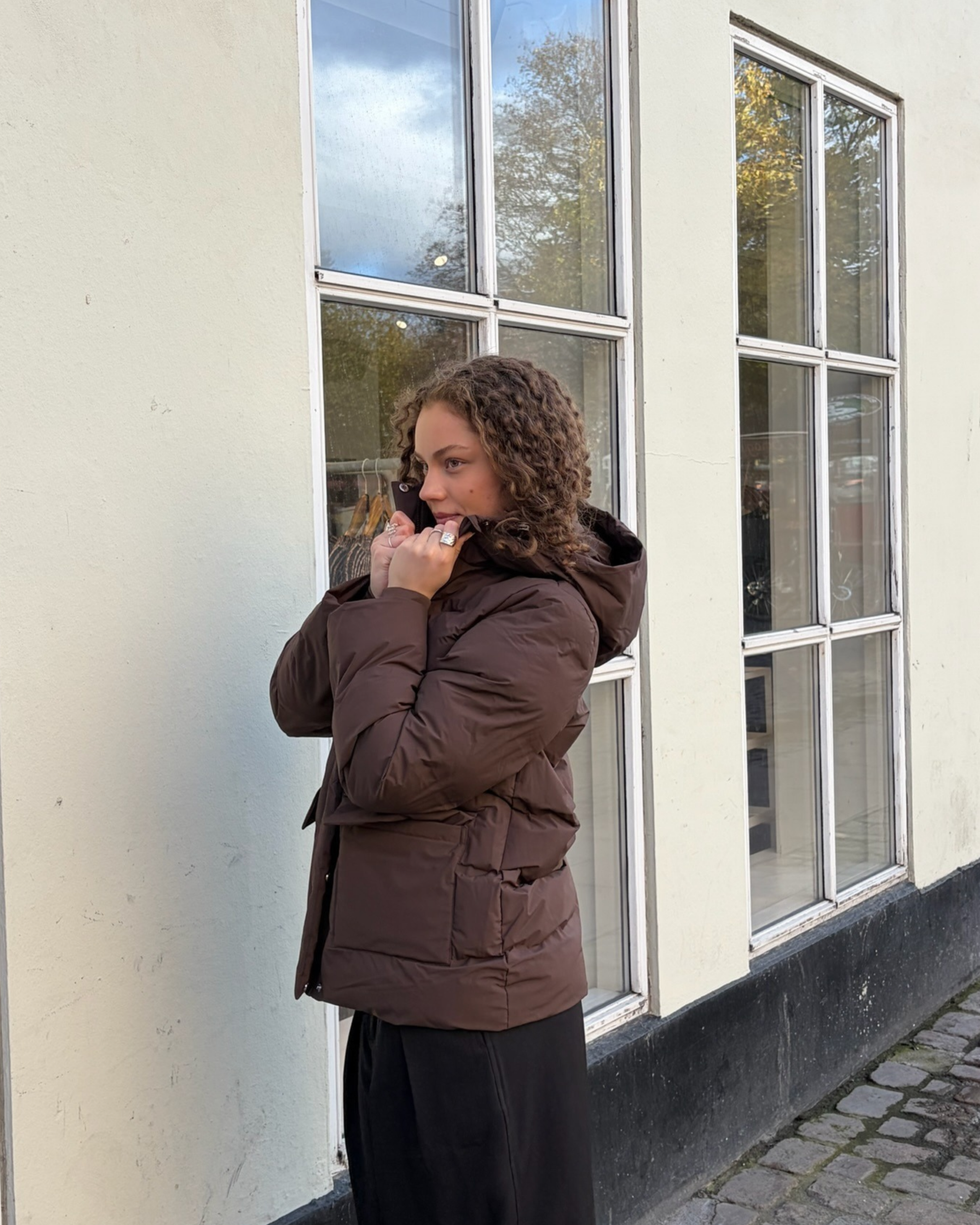 PCNORMA Puffer Jacket - Hot Fudge